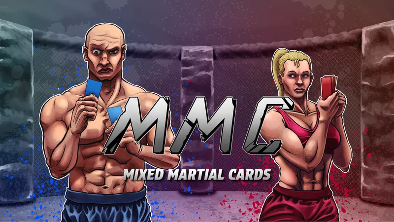Mixed Martial Cards key art with logo